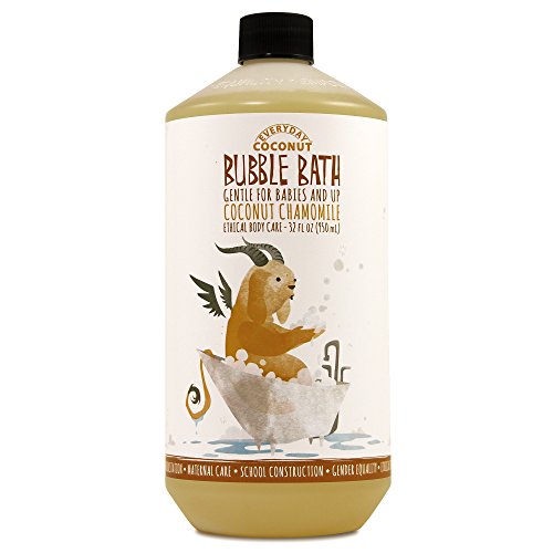 Alaffia - Everyday Coconut - Moisturizing Bubble Bath, Gentle for Babies & Up, Coconut Chamomile, 32 Ounces - Duafe Beauty Collective