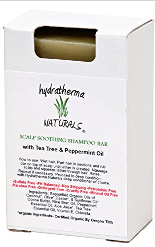 Tea Tree Scalp Soothing Shampoo Bar with Peppermint 3.75 oz - Duafe Beauty Collective