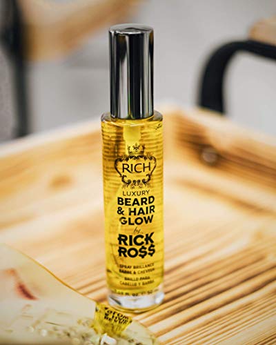 RICH by Rick Ross Luxury 2-piece Beard, Hair & Body Care Set for Men – Beard & Hair Glow and Hair & Body Wash