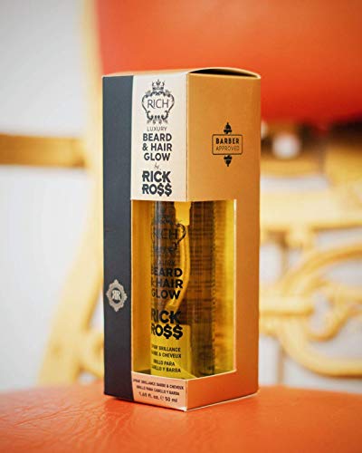 RICH by Rick Ross Luxury 2-piece Beard, Hair & Body Care Set for Men – Beard & Hair Glow and Hair & Body Wash