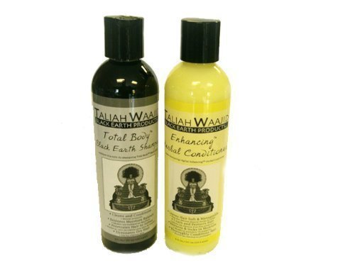 Taliah Waajid Total Body Black Earth Shampoo & Herbal Conditioner - Duafe Beauty Collective