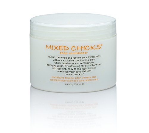 Mixed Chicks Detangling Deep Conditioner - Softens, Moisturizes & Detangles Straight or Curly Hair, 8 fl.oz. - Duafe Beauty Collective