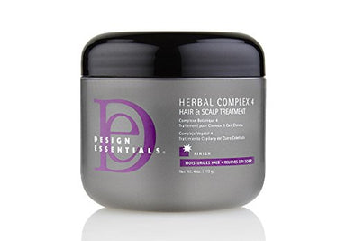Design Essentials Herbal Complex 4 Hair + Scalp Conditioning Treatment w/Black Indian Hemp, Ginseng, Horsetail & Rosemary Herbs-4oz. - Duafe Beauty Collective
