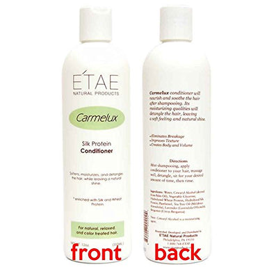 Etae Natural Products E'tae Conditioner Carmelux Silk Protein 12oz for Natural, Relaxed, Color Treated Hair (1 item) - Duafe Beauty Collective