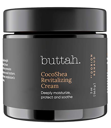 Buttah Skin CocoShea Revitalizing Cream 2oz - 100% All Natural & Organic African Shea & Cocoa Butter - Best Face Moisturizer for Dry Skin - Skin Protectant for Melanin Rich Skin - Black Owned Skincare