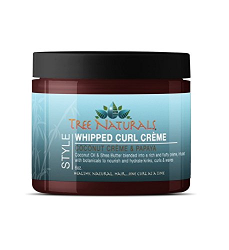 Tree Naturals Coconut Crème & Papaya Whipped Curl Defining Crème - Paraben Free- Rich, Slippery Texture- Curl Definer- Highly Moisturizing- Natural Hair Styler - Cruelty Free- Made in USA- 6oz - Duafe Beauty Collective