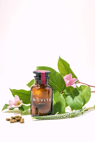 Movita Beauty - for Healthy Hair, Skin, Nails, Bottle of 30 Tablets - Certified Organic, Gluten-Free, Non-GMO