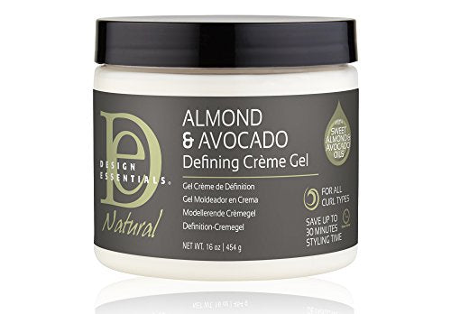 Design Essentials Natural Defining Hair Crème Gel for Hold, Definition and Shine-Almond & Avocado Collection, 16oz. - Duafe Beauty Collective