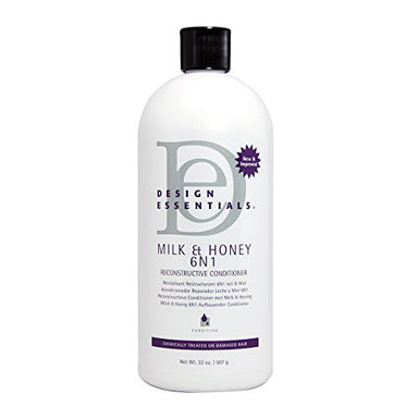 Design Essentials Milk & Honey 6N1 Reconstructive Conditioner, 32oz - Duafe Beauty Collective