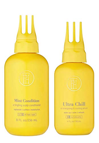 TPH By Taraji Scalp Conditioner And Serum Set! Includes Mint Condition and Ultra Chill Serum! Conditioner Helps Scalp & Hair Replenish, Moisturize and Soften! Refreshing And Revitalizing Scalp Serum!