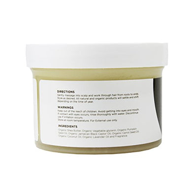 Fro Butter Jamaican Black Castor Oil Hair Thickener Treatment | All-Natural, Organic & Vegan Friendly | Nourishing Extracts | For Fast Hair Restoration, Shedding & Thinning Hair, Men & Women - Duafe Beauty Collective