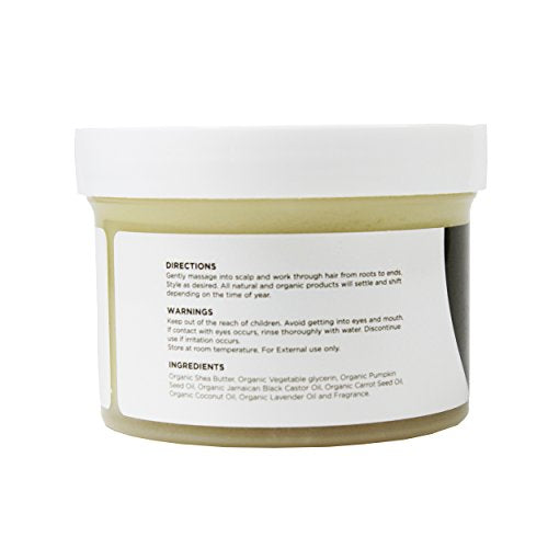 Fro Butter Jamaican Black Castor Oil Hair Thickener Treatment | All-Natural, Organic & Vegan Friendly | Nourishing Extracts | For Fast Hair Restoration, Shedding & Thinning Hair, Men & Women - Duafe Beauty Collective