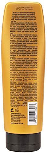 RICH Pure Luxury Intense Moisture Shampoo with Hydrolyzed Keratin and Wheat Protein for All Hair Types - Smoothing & Hydrating - Prevents Breakage, Heat Damage & Frizz, 8.45 Fl oz