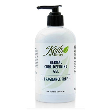 Koils by Nature Herbal Curl Defining Gel Fragrance Free, 12 Fluid Ounce - Duafe Beauty Collective
