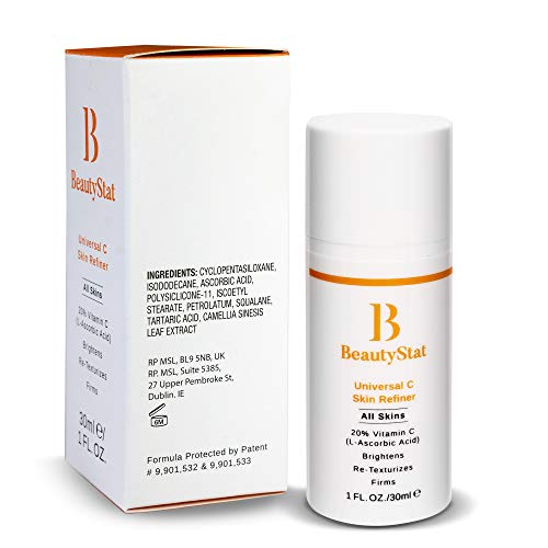 BeautyStat Universal C Skin Refiner - Serum for Face | 20% Pure L-Ascorbic Acid (Vitamin C)