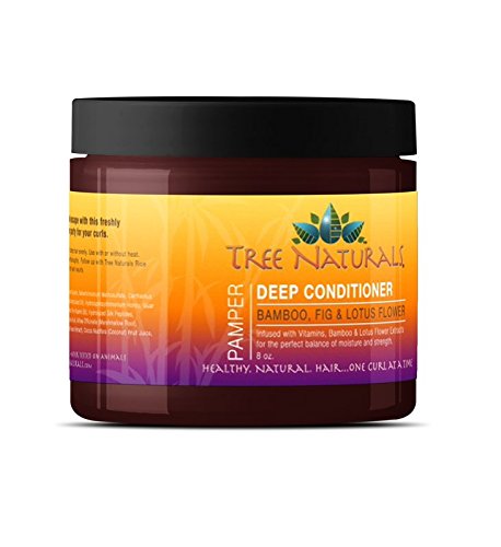 Tree Naturals Bamboo, Fig & Lotus Flower Deep Conditioner - Paraben Free - Heals Dry, Damaged Hair - Restores and Strengthens - Moisturizes and Nourishes Hair - Cruelty Free - Made in USA 8oz - Duafe Beauty Collective
