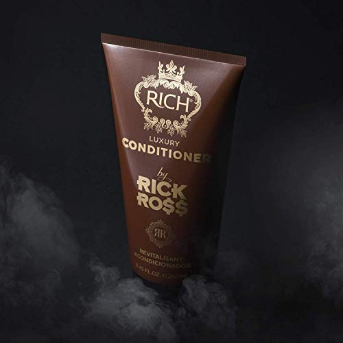 RICH by Rick Ross Luxury Conditioner for Men with All Hair Types - Restores moisture & Rejuvenates Dry Hair - Paraben, Sulfate & Mineral Oil Free, 8.45 Fluid Ounces