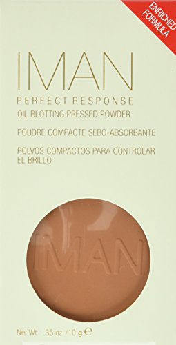 IMAN Cosmetics Perfect Response Oil-Blotting Pressed Powder, Light Skin, Light Medium - Duafe Beauty Collective
