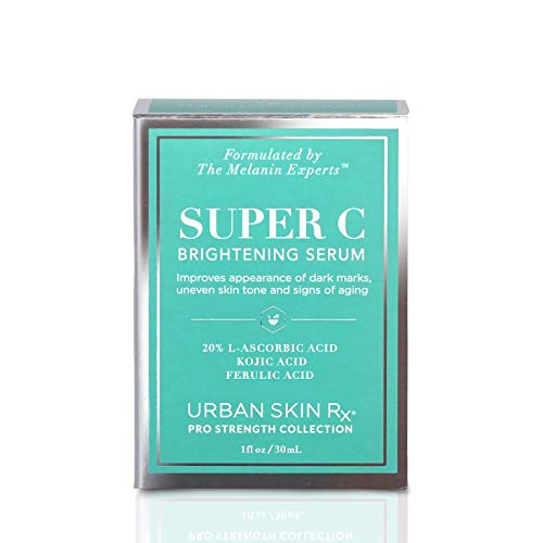Urban Skin Rx Super C Brightening Serum | Lightweight Anti-Aging Glow Serum Hydrates, Brightens, Clarifies, and Evens Skin Tone, Formulated with Hyaluronic Acid and Salicylic Acid | 1.0 Fl Oz