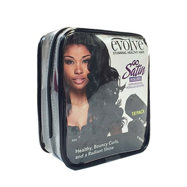 Evolve Satin-Covered Rollers, 18 Piece - Duafe Beauty Collective