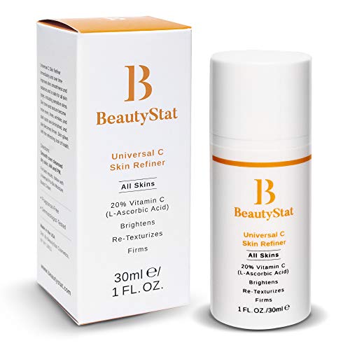 BeautyStat Universal C Skin Refiner - Serum for Face | 20% Pure L-Ascorbic Acid (Vitamin C)