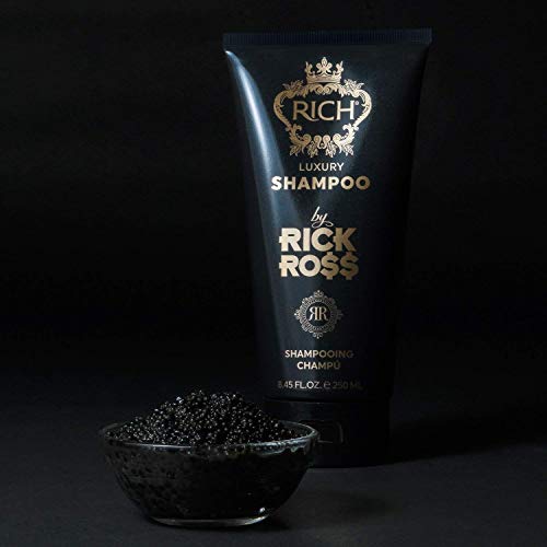 RICH by Rick Ross Luxury Shampoo for Men with All Hair Types - Clean, Soften & Moisturize Dry & Damaged Hair – Sulfate, Paraben & Mineral Oil Free, 8.45 Fl oz