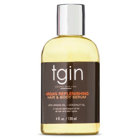 tgin Argan Replenishing and Hair Body Serum for Natural Hair, 4oz - Duafe Beauty Collective