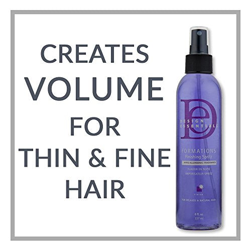 Design Essentials Formations Finishing Spritz, Hypoallergenic Formula for Volume, Shaping and Textured Styling-8oz. - Duafe Beauty Collective