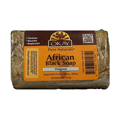 Okay African Soap, Black, 8 Ounce - Duafe Beauty Collective