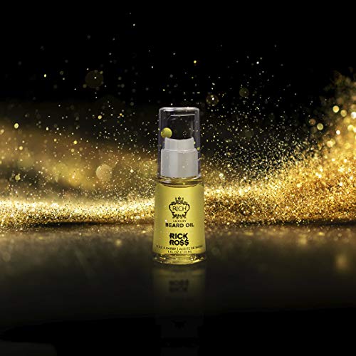 RICH by Rick Ross Luxury Beard Oil for Men With Jojoba & Castor Oil - Conditions & Softens Your Beard and Mustache - Reduces Beard Itch, 1 Fl Oz