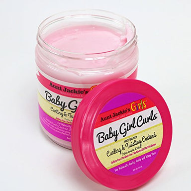 Aunt Jackie's Girls Baby Girl Curls, Curling and Twisting Custard, Great for Naturally Curly Hair, 15 Ounce Jar - Duafe Beauty Collective