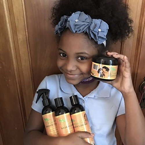 J’Organic Solutions Pomade (Hair Grease for Kids) Softer, shinier, healthier hair, with Lanolin, Sweet Almond Oil, Castor Oil & More - Duafe Beauty Collective