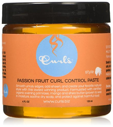 Curls Paste Passion Fruit Cream, 4 Ounce - Duafe Beauty Collective