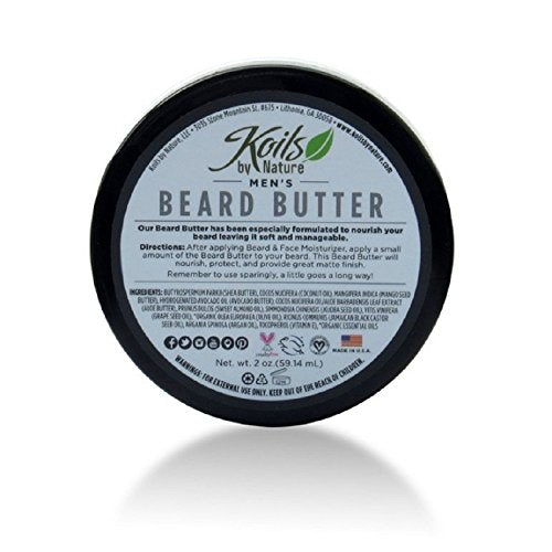 Koils by Nature Beard Butter, 2 Fluid Ounce - Duafe Beauty Collective