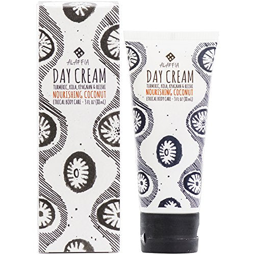 Alaffia - Coconut Reishi - Nourishing Coconut Day Cream, 3 Ounces - Duafe Beauty Collective