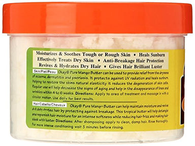 Okay 100% Pure Butter Chunks, Mango, 8 Ounce - Duafe Beauty Collective