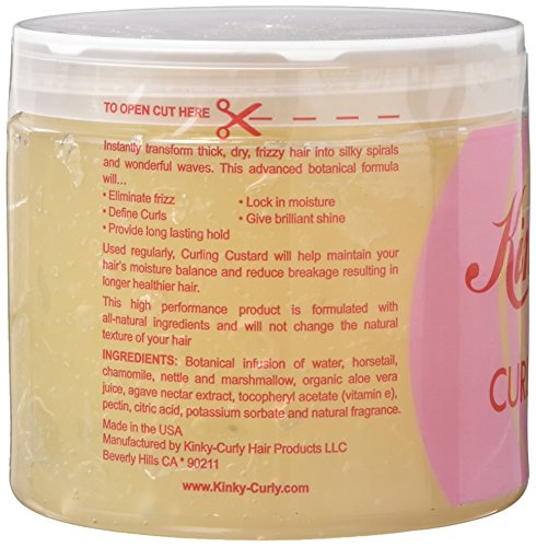 Kinky Curly Original Curling Custard Natural Styling Gel 16 oz - Duafe Beauty Collective