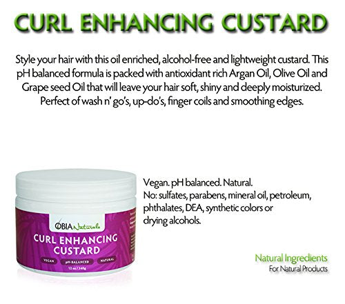 OBIA Naturals Curl Enhancing Custard Argon Oil Moisturizing Booster, 12 oz. - Duafe Beauty Collective