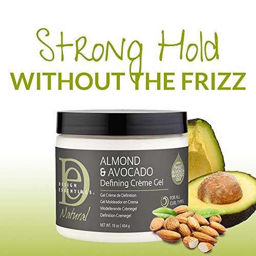 Design Essentials Natural Defining Hair Crème Gel for Hold, Definition and Shine-Almond & Avocado Collection, 16oz. - Duafe Beauty Collective