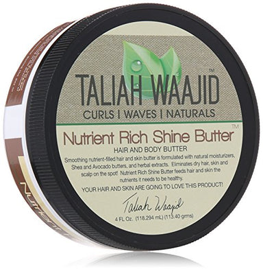 Taliah Waajid Curls, Waves and Naturals Nutrient Rich Shine Butter, 4 Ounce - Duafe Beauty Collective