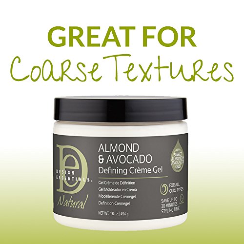 Design Essentials Natural Defining Hair Crème Gel for Hold, Definition and Shine-Almond & Avocado Collection, 16oz. - Duafe Beauty Collective
