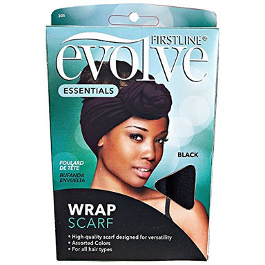 Evolve Wrap Scarf, Black - Duafe Beauty Collective