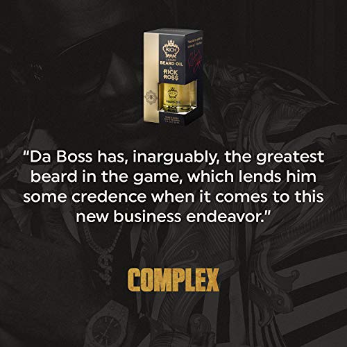 RICH by Rick Ross Luxury Beard Oil for Men With Jojoba & Castor Oil - Conditions & Softens Your Beard and Mustache - Reduces Beard Itch, 1 Fl Oz
