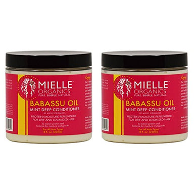 Mielle Organics Babassu Oil Mint Deep Conditioner 8oz "Pack of 2" - Duafe Beauty Collective