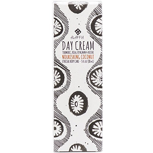 Alaffia - Coconut Reishi - Nourishing Coconut Day Cream, 3 Ounces - Duafe Beauty Collective