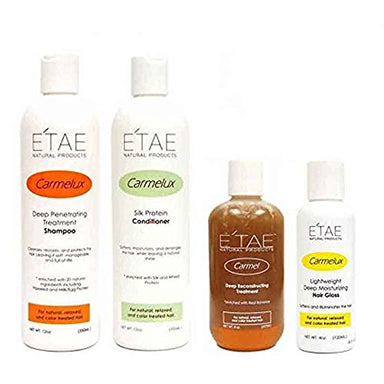 Etae Natural Products Carmelux Shampoo Conditioner Gloss E'tae Carmel Treatment Combo Kit - Duafe Beauty Collective
