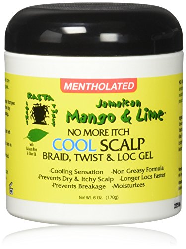 Jamaican Mango & Lime No More Itch Cool Scalp Braid Twist & Lock Gel, 6 Ounce - Duafe Beauty Collective