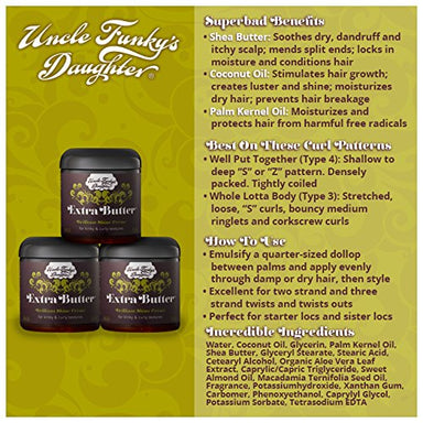 Extra Butter Brilliant Shine Creme, 8 oz - Duafe Beauty Collective